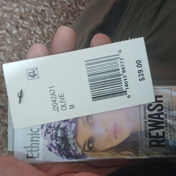 NWT Rewash Olive Green Jogger Pants Tilly Size Medium - Picture 9 of 16